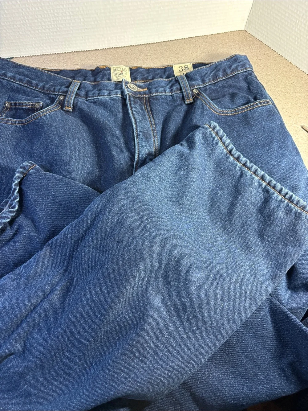 Red Head Men's Lined Blue Jeans - Relaxed Fit 38x30 - Picture 1 of 10